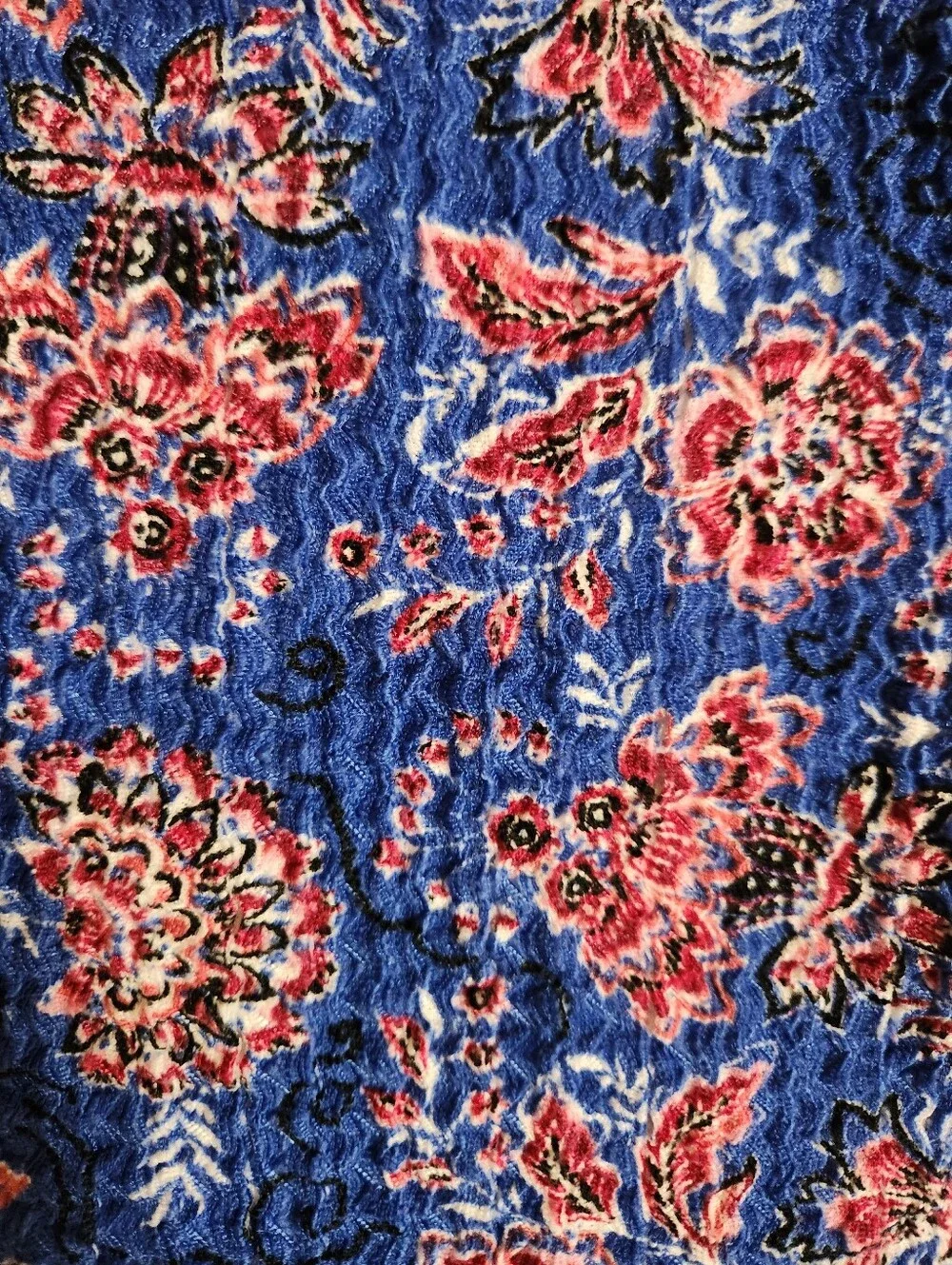 Loft V-Neck Puff Sleeve Floral Elegant Coquette Long Sleeve Stretchy Sz L Fall